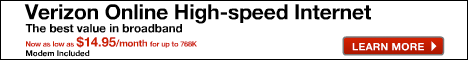 Click here to learn more about Verizon Online DSL